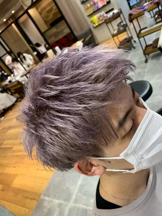 ショート カラー メンズ 天野 開のヘアスタイル