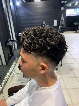 ショート メンズパーマ/難波/ 心斎橋　室園亮佑のヘアスタイル