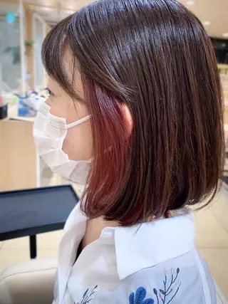 ショート カラー IwAsh中山所属・✂︎中山ブリーチ・ パーマ✂︎露木智也のヘアスタイル