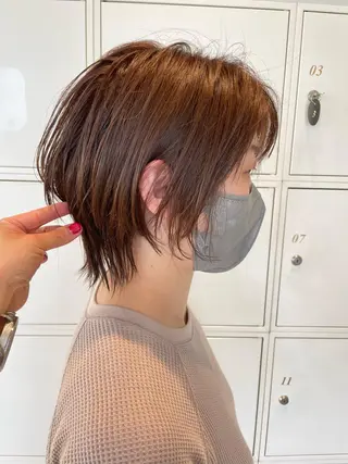 ミディアム カラー 鶴岡で縮毛矯正なら お任せ！ハヤシナオミのヘアスタイル