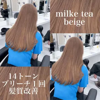 ロング 大人上品🤍明るめ ベージュ🤍REOのヘアスタイル