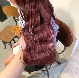 ロング カラー 暖色/まろベージュ/ シカタユウカのヘアスタイル