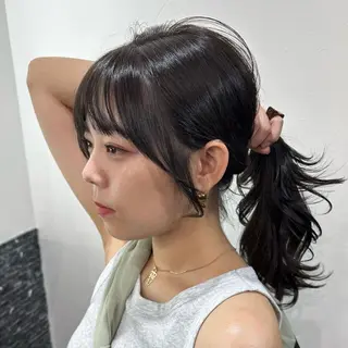 ロング カラー 韓国風レイヤー🗝要 暗透カラー📓吉祥寺のヘアスタイル