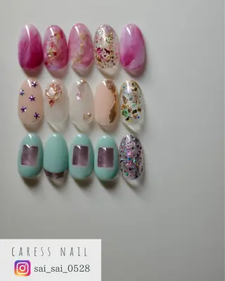 ネイル caress nail カレスネイル 代々木上原所属・カレスネイル さいのネイルデザイン