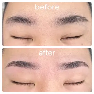 メンズ アイブロウ akari 🧸🧡のマツエク・マツパデザイン