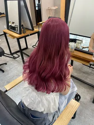 ロング 梅田ハイトーン 🎀Rumina🎀のヘアスタイル