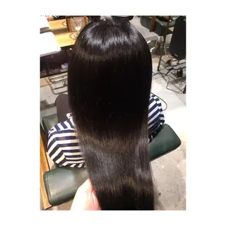 ロング アオガミ （前髪顔周りカット）のヘアスタイル