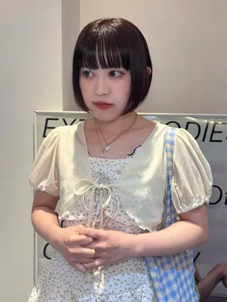 ショート カラー riria/ボブ /ブラウンカラー🎀のヘアスタイル