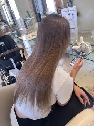 セミロング オーブヘアカメリア枚方店所属・AUBE HAIR 首藤優弥のヘアスタイル