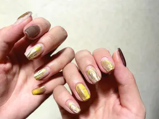 ネイル fumina 💚💛のネイルデザイン