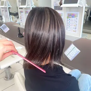 ミディアム 縮毛矯正/艶髪 💎志田美紀のヘアスタイル