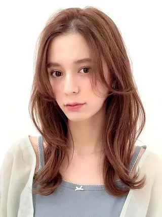 セミロング カラー JYUNESU  銀座所属・❕縮毛矯正モデル 募集中❕nanaのヘアスタイル