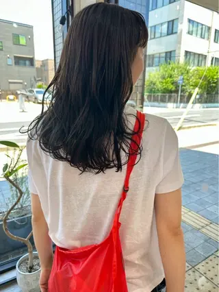 ロング パーマ 橋本叶夢/ 透け感お洒落hairのヘアスタイル