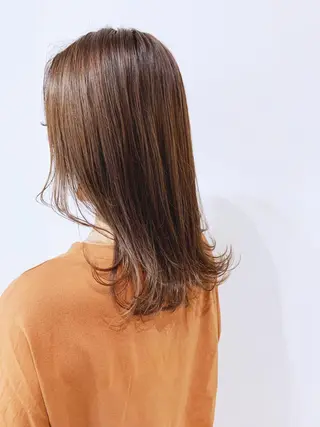ミディアム カラー 髪質改善×大人可愛い 艶髪🫧ダイトのヘアスタイル