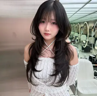 ロング SALOWIN三軒茶屋店所属・🇰🇷韓国レイヤー の神様🇰🇷のヘアスタイル