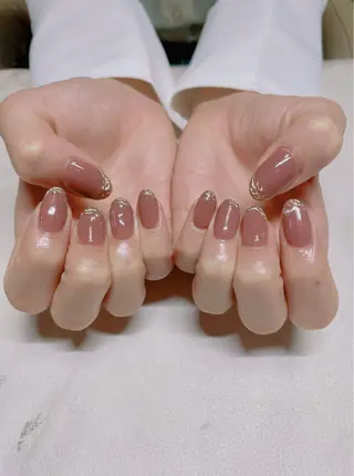 ネイル Chiara チップ長さ出しのネイルデザイン