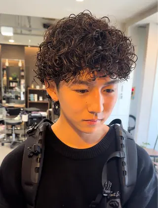 パーマ メンズ 年間2000名担当◎ パーマ職人/仲原佑樹のヘアスタイル