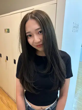 ロング 松岡 ひなののヘアスタイル