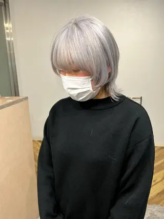 ショート カラー lani 天神大名/ブリーチのヘアスタイル