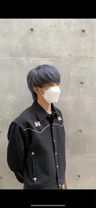 メンズ 透明感ブリーチ/ メンズパーマのヘアスタイル