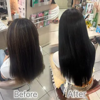 ロング カラー ヘアアレンジ メンズ エクステ🎀艶カラー ✨しぇる🌙のヘアスタイル