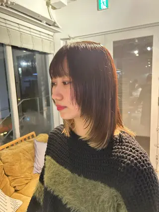 ミディアム ハイトーンカラー/ 池袋/hitomiのヘアスタイル