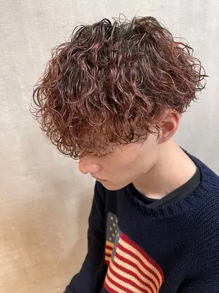 ミディアム パーマ メンズ tatsuki/ 天神メンズパーマのヘアスタイル