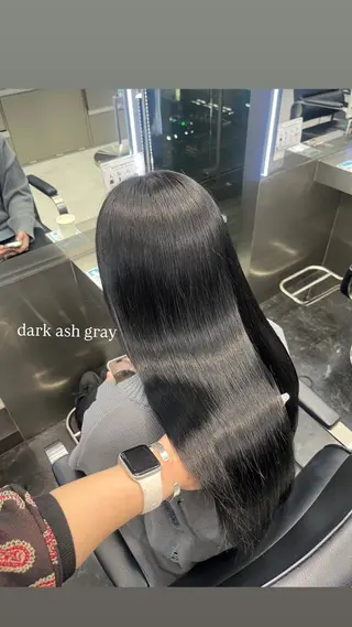 セミロング カラー ヘアアレンジ ハイトーン/透明感 髪質改善/rinaのヘアスタイル