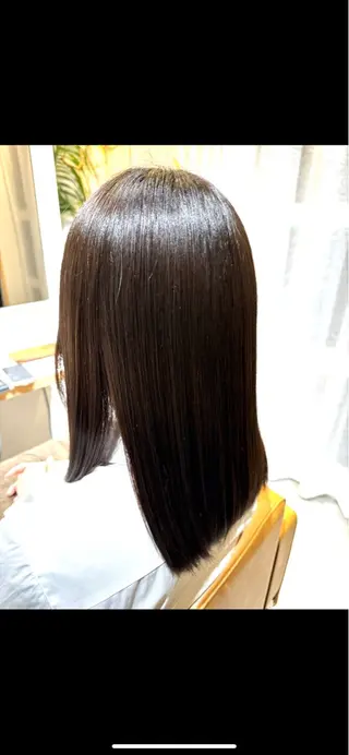 セミロング 中山 涼華のヘアスタイル