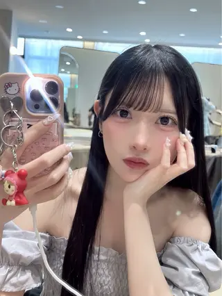 ロング 彼ウケ抜群🎀垢抜け 艶暗髪🪞一輝のヘアスタイル