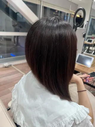 セミロング カラー 新宿/レイヤー/ ブリーチ/西川翔真のヘアスタイル