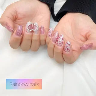 ネイル Rainbow nailsくろちゃんのネイルデザイン