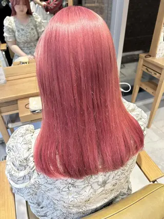 セミロング カラー 鈴木弥月/透明感カラ ー/髪質改善のヘアスタイル