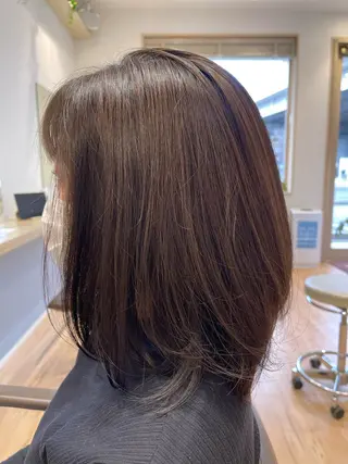 ミディアム カラー 鎌田 一徳のヘアスタイル