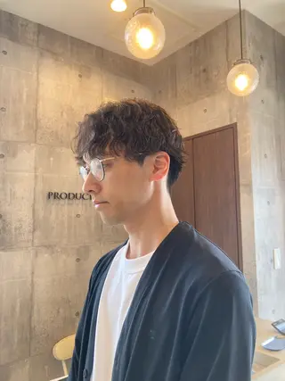 パーマ メンズ HairSalon Productions所属・ハマノ ミユのヘアスタイル