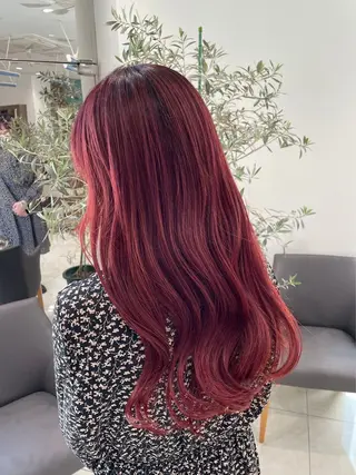 ロング カラー ヘアアレンジ 暖色/くびれヘア/ Misakiのヘアスタイル