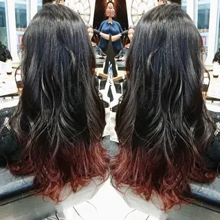 ロング カラー ヘアアレンジ ACROあべの店所属・艶カラー/インナー /グラデ/大西小百合のヘアスタイル