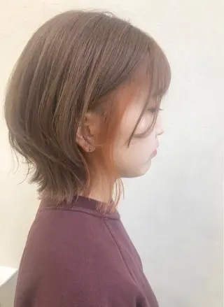 ミディアム カラー nakahara madokaのヘアスタイル