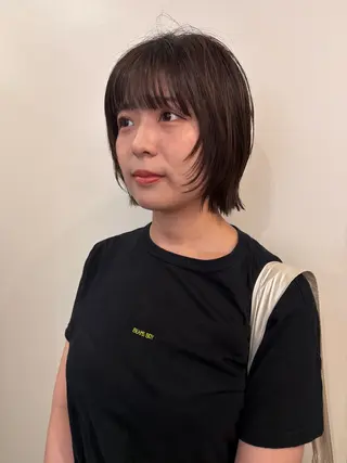 ショート カラー ...alley/Dreap所属・パーマ/透明感カラー 元町🌱takutoのヘアスタイル