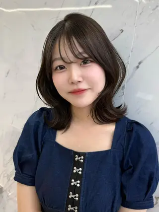 ミディアム カラー ParveMix 🐾鳥取彩花のヘアスタイル