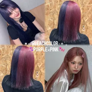 カラー ✩࿐⋆*韓国風カラー 純代‎‎🎀💕のヘアスタイル