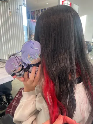 ロング 💖推しカラー💖 オタク美容師✂ゆづきのヘアスタイル