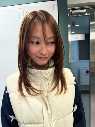 ミディアム 加藤 響祈のヘアスタイル