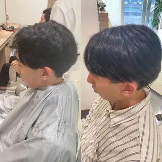 ショート パーマ メンズ メンズ縮毛・ 曲がる縮毛矯正のヘアスタイル
