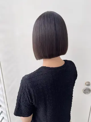 ショート カラー 【ボブ/透明感カラー 】🎀上村美緒🎀のヘアスタイル