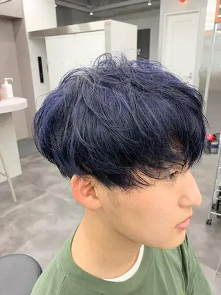 ミディアム カラー メンズ 店長担当🌟 矢吹ガブリエル🌟のヘアスタイル