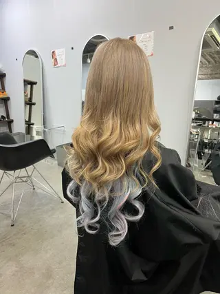 ロング カラー Sakuma Chinamiのヘアスタイル