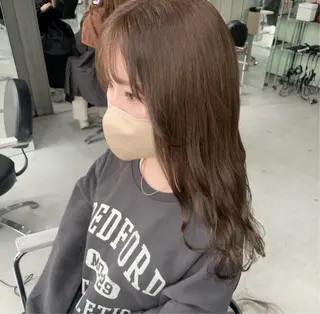 ロング カラー 暖色/まろベージュ/ シカタユウカのヘアスタイル