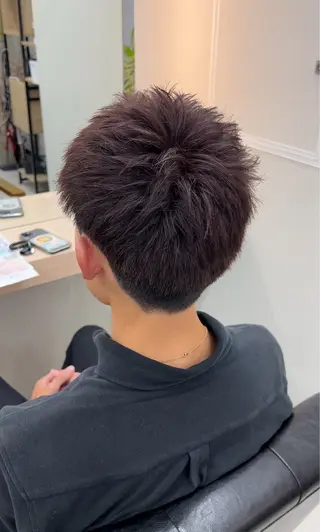 ショート カラー メンズ GRAN LUSSO岡山駅前【グランルッソ】所属・GRAN LUSSO 【MIHARU】のヘアスタイル
