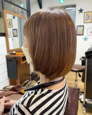 ミディアム 平田 たかしのヘアスタイル
